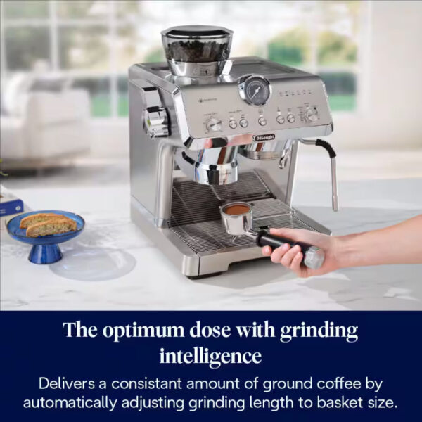 DeLonghi Bean to Cup Coffee Machine With La Specialista Opera Home Cafe Kit - Metal | EC9555.M - Image 11