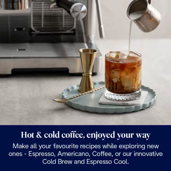 DeLonghi Bean to Cup Coffee Machine With La Specialista Opera Home Cafe Kit - Metal | EC9555.M - Image 2