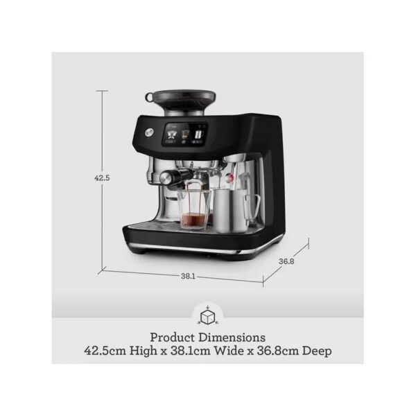 Sage Oracle Jet Automatic Bean to Cup Coffee Machine - Black Truffle | SES985BTR4GUK1 - Image 10