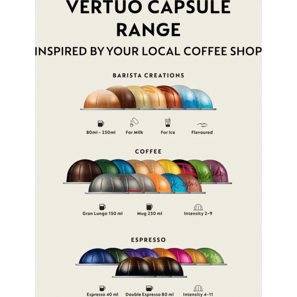 Krups Nespresso Vertuo Pop Pod Coffee Machine - Red | XN920540 - Image 6